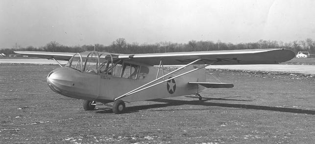 TG-5 Aeronca span: 35'5", 10.80 m length: 23 7, 7.19 m max.