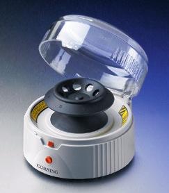 This speed range is ideal for bringing small droplets to the bottom of the tubes, micro-filtrations, or basic separations. Press the lid release button and rotor comes to a stop.