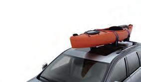 Carrier features quarter-turn installation and gas cylinder opening system. ROOF TOP CARGO BASKET. (2) Adds cargo space and mounts to the Sport Utility Bars (3) or Removable Roof Rack.