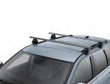 (2) This fully adjustable carrier with latching nylon straps securely holds one canoe. ROOF-MOUNT SKI AND SNOWBOARD CARRIER.