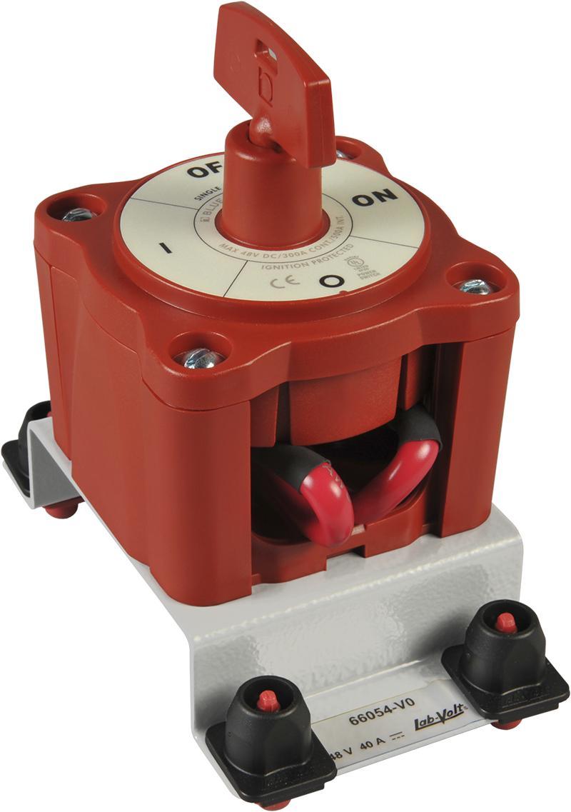 Vertical-Mount Disconnect Switch 580057 (66054-V0) The Vertical-Mount Disconnect Switch consists of a 40 A SPST vertically mounted disconnect switch used for a multitude of purposes in conjunction