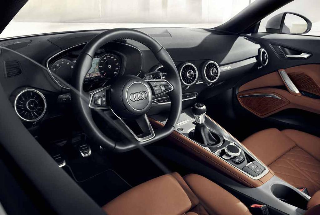 20 Communication 21 Fast-paced entertainment. The sound of the Audi TT Coupé enchants. But other sounds can also be played.