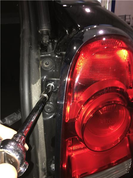 Remove (2) bolts from each tail light