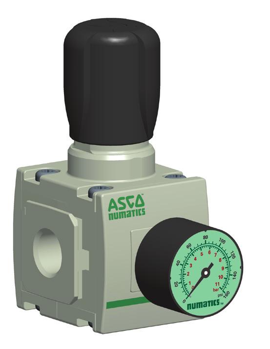 REGULATOR High flow with a wide range of adjustable output pressure ranges Flows in excess of 7000 l/min Maintains constant downstream pressure even during fluctuations in upstream pressure Optional
