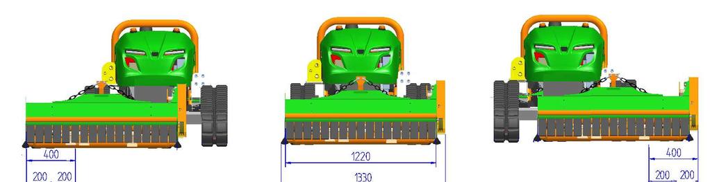 LV300 Green Climber: REMOTE CONTROLLED TRACTOR WITH FLAIL Capable of working on 60 slopes Remote