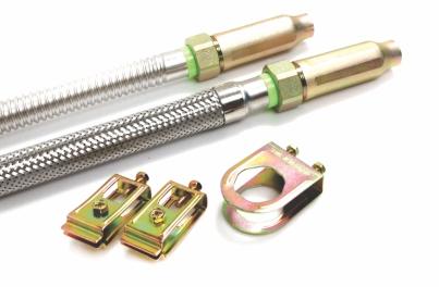 Braided Flexible Sprinkler Hose Pl s Descrip on Descrip on Flexible Tube/ Braiding Wire Stainless Steel - 0 O-Ring NBR/EPDM Reducer, Nipple SPHT (Steel) Bracket L & Bracket S SPCC - (Galv.