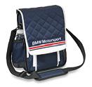 Length: 93cm. 8030 2208 125 $55 3 Motorsport Messenger Bag. Trendy messenger bag in dark blue with large white flap and BMW Motorsport wordmark.