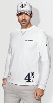 BMW YACHTSPORT Collection Men s Yachting Longsleeve. For a sporty and contemporary look: the white long-sleeved yachting shirt.
