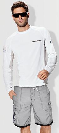 Features include the dark blue Sailing Team lettering applied using a sophisticated print-embroidery process, and the Made for Cruising Not Anchoring slogan on the left cuff.