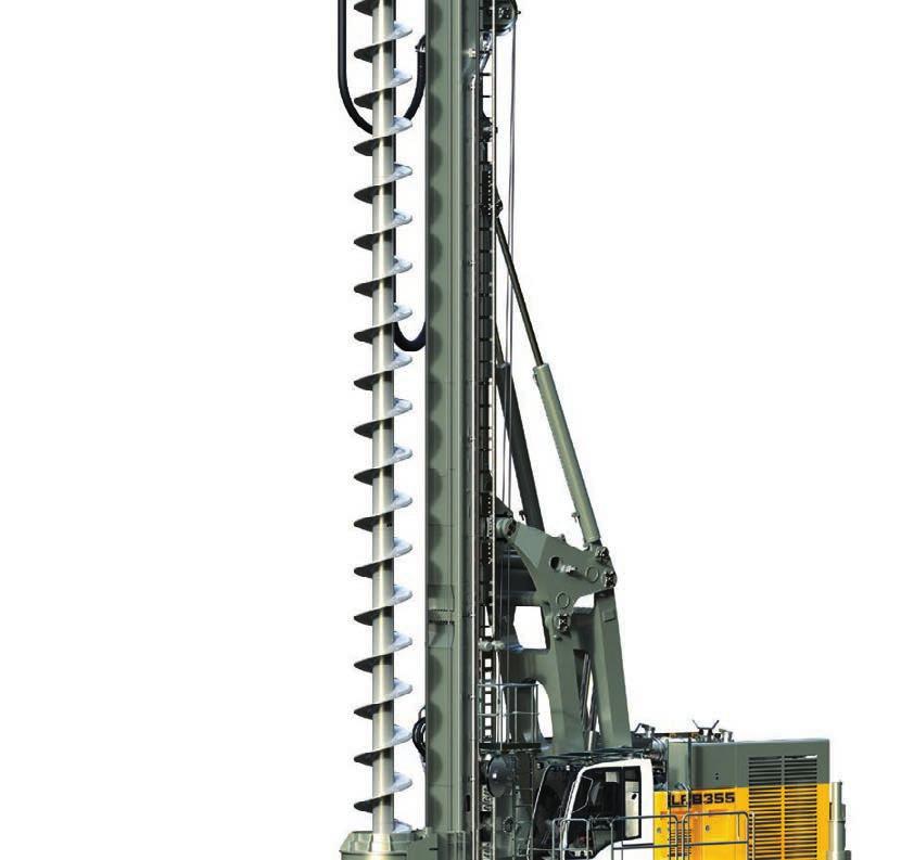 8 ft leader and auger cleaner Drilling depth 64.3 ft Drilling depth with 3.