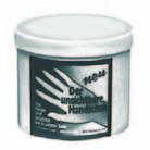 heavy soiling from substances such as soot, tar, adhesives, solvents, paint thinners etc.