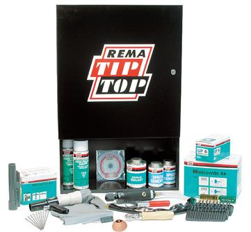 Tire Repair Materials REMA TIP TOP Tire Service Cabinets and Kits REMA TIP TOP offers a diverse selection of service kits for most types of tire and tube repairs.