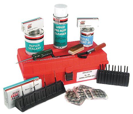 puncture repair kits are designed for high-quality, permanent repair of passenger/light truck, medium/heavy  Part No Description Qty 8 Introductory puncture repair kit Contents Include: 0 Universal
