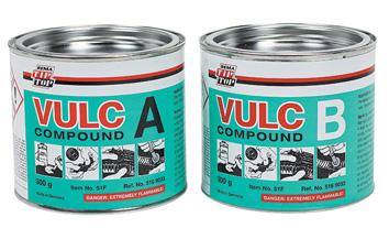 Vulc Compound Kit 00g can of A compound 00g can of B compound 2 cans Special Cement BL (CFC Free), 40g each Set 50F 5F T-2 compound repair system