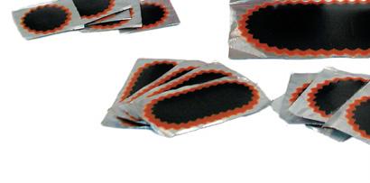 Red edge, vulcanizing patches Our distinctive red feather edge is often copied, but