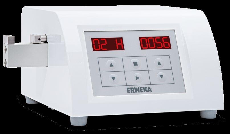 Manual tablet hardness testers TBH 125 Dual-mode tester with robust design and basic functions The TBH 125 is the ERWEKA basic device for testing tablet hardness (dual-mode: constant speed and