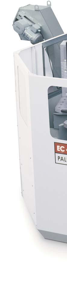 22 EC-400 Pallet Pool Why the Haas System is Different Door Open The Haas EC-400 Pallet Pool HMC is an easy-to-understand and employ productivity solution that avoids the drawbacks of complicated