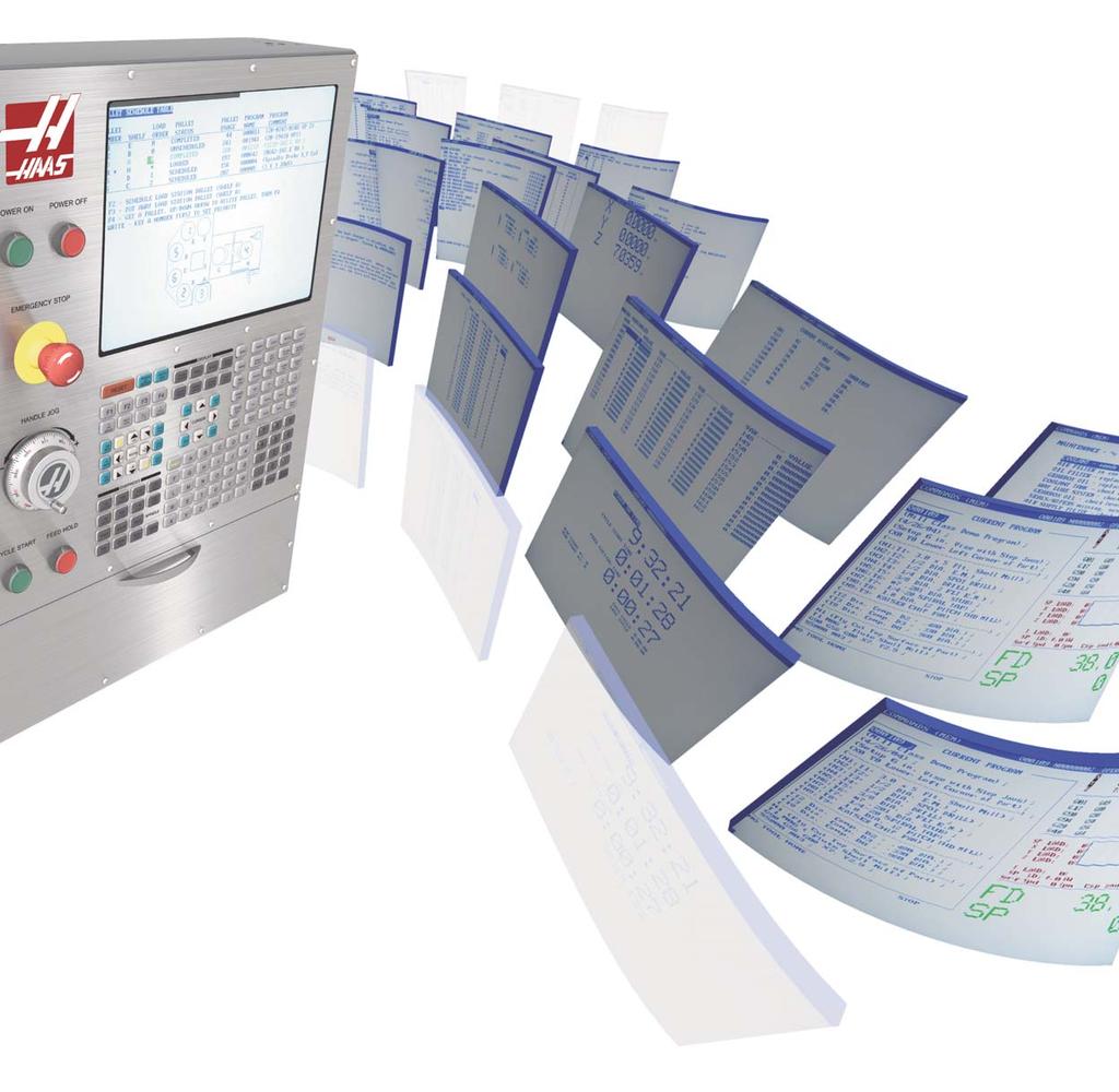 35 Haas Control Advanced Tool Management To maximize productivity, the Haas control has an integrated Advanced Tool Manager that allows you to create a group of redundant tools for use within a
