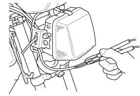 BRAKE LIGHT SWITCH FRONT DRUM BRAKE TYPE (Type 1, 3, 4, 6) Remove the headlight case (page 2-3).