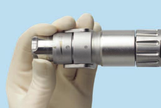 Quick Coupling for Kirschner Wires (05.001.212) Maximum speed: approx. 1,450 rpm Cannulation: 4.0 mm (fully open) To insert/remove Kirschner wires and guide pins, 1.0 mm 4.