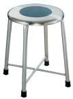 REVOLVING and FIXED SEAT STOOLS Non-slip material mounted into recess of stool seat, flush finish. Seat diameter is 14, seat adjusts with fast-action 1 O.D. seat adjustment screw.