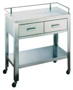 UTILITY TABLES All stainless steel construction.