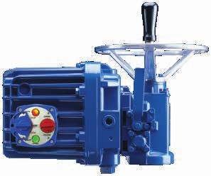 Whether used with gate valves, globe valves, penstocks or sluice gates, versatile L120 Series actuators can be direct-mounted or combined with the V or SR series bevel gearboxes for any rising or