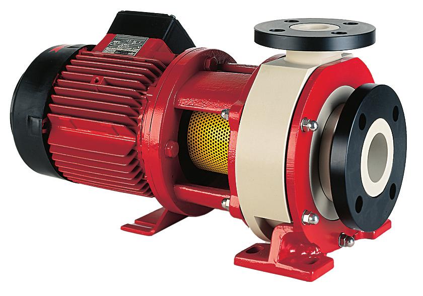 Chemical centrifugal pumps Chemical motor pump units BN The Motor Block Pump BN is flanged on directly to the three-phase motor with extended shaft. The shaft seal is a mechanical seal.