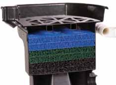 Sturdy bottom grate supports filter media 6. Rolled upper rim provides clean lines and incredible strength. (Models 1900, 2600, 3800) 7. 2 or 3 heavy-duty FIPT bulkhead for high flow rates 8.