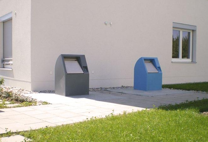Underground Parking GeoTainer Models GT- / GTB-1100 Wheelie bins should be easily accessible and not seen.