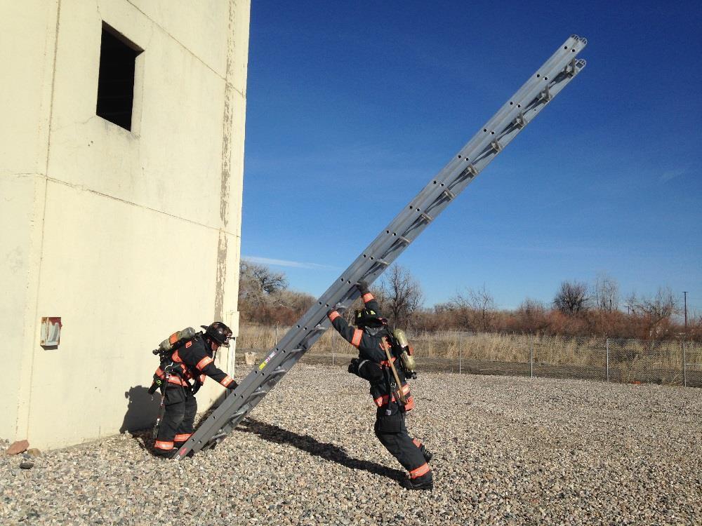 Figure 7: Firefighters beam raising the ladder. #3.