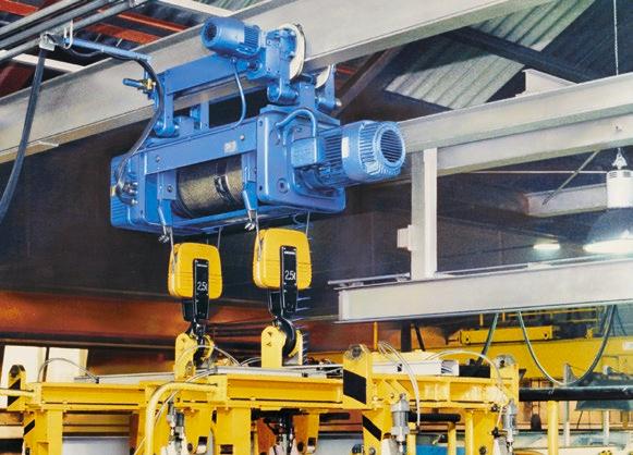 Installed as stationary or travelling units, they are more than just hoists thanks to gentle handling with high load capacities and flexible integration into almost any superstructure,