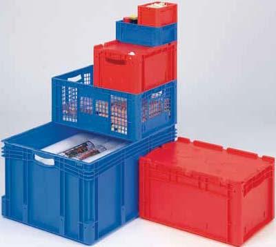 Supplied in a large choice of variations, European size stacking containers XL convince
