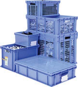 European size stacking containers BN type EEK The European size classic for heavy loads Extremely sturdy containers with European footprint Available with solid or with perforated sides All