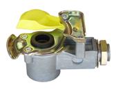 With integrated filter 952 201 XXX 0 Coupling head for the control line with a yellow cover. For trailers (without valve).
