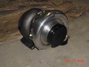 Clock compressor housing and turbine housing according to the following pictures from the exhaust and compressor side.