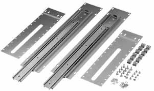 00 660.4 Rack Units 1 1 1 Slides (s-2568) Heavy-duty ball bearing, plated three-section Slides are 16-in. (406- mm) long and allow 17-in. (423-mm) extension.