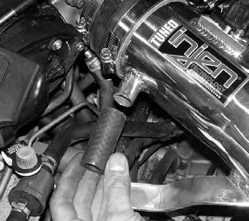 Periodically, recheck the alignment of the intake system and make sure there is proper clearance around and along the length of