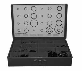 228 O-RING KITS ASSORTMENT KITS AND TOOLS Part Number: 568 KIT-A : $36.32 DASH NUMBER This kit contains a total of 382 O-Rings in 30 different sizes, providing an extremely low cost per size value.