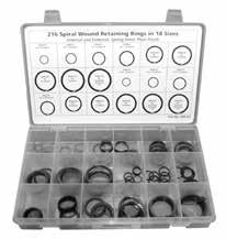 239 RETAINER RING KITS SPIRAL WOUND Part Number: SRR KIT : $256.03 PART NUMBER QTY.