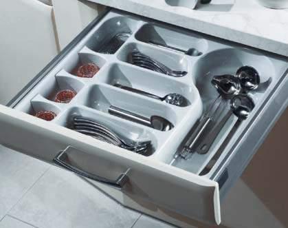 abinet & Drawer Accessories Transverse utlery Inserts European-designed and manufactured cutlery inserts that set new standards in quality and design Features include transverse division of the