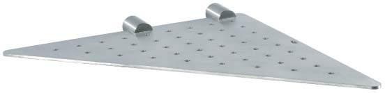 Bath Accessories Brushed Stainless Steel 62002-38 Perforated orner Shelf 220 Fasteners Included.