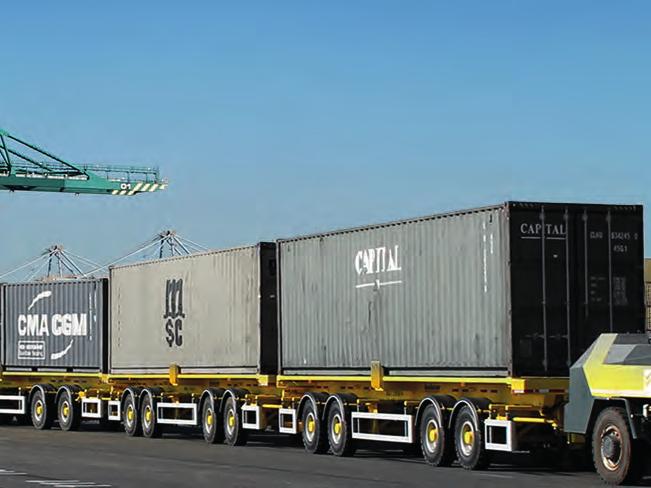 container carrier cross beams is included.