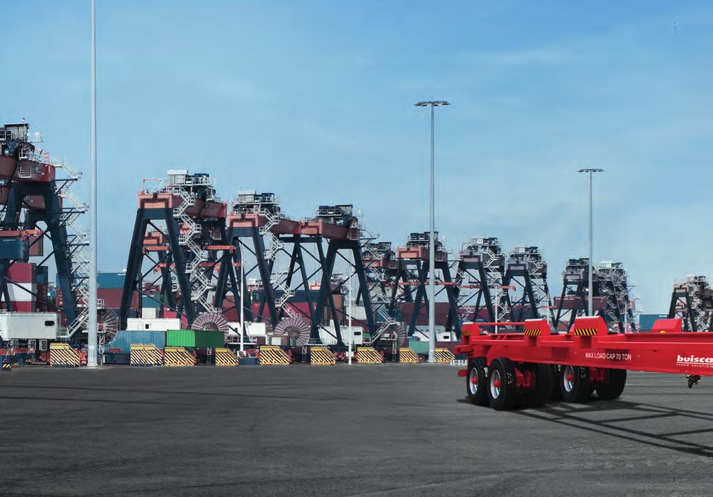 BUISCAR CARGO SOLUTIONS Buiscar terminal and industrial trailers MTS TRAILERS ROLL TRAILERS DOUBLE STACK T Buiscar manufactures quality cargo solutions for port terminals and industries.