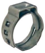 & Worm Gear Clamps: Pinch-On Pinch-On Stepless Ear Clamps once installed and clamped tampering is easily visible Clamps are not reusable; they should not be pried open, doing so renders the clamp