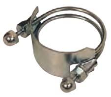 Bolted Clamps: Spiral and Air King Spiral Clamps more than one clamp may be needed per size, contact the hose manufacturer for more information for use on convoluted cover hose To determine which