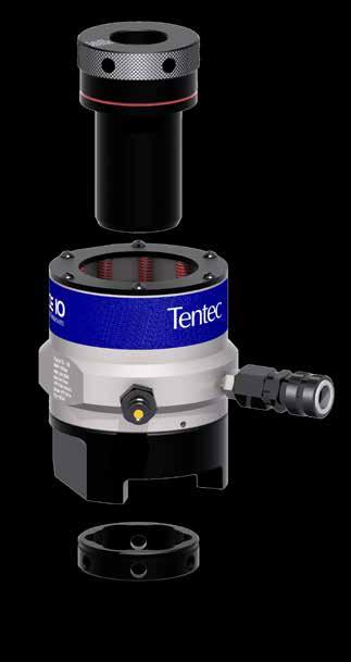 TENTEC FORCE10 SPRING RETURN TENSIONER THREAD INSERT Heavy duty integrated springs assist automatic piston reset.