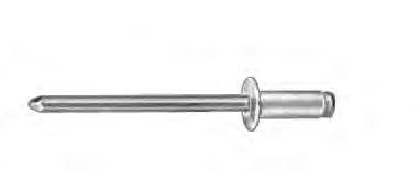 RIVETS/ALUMINUM & STEEL PN 90645 Toyota: 90269-A0005 Fuel Door & General Purpose Specialty Rivet, Black Aluminum Rivet Steel Mandrel Diameter: 1/4 (6.3mm) Grip Range: 1/16-3/16 (1.6mm - 4.