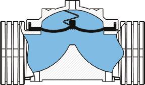 position by applying a hydraulic force to valve diaphragm from bottom.