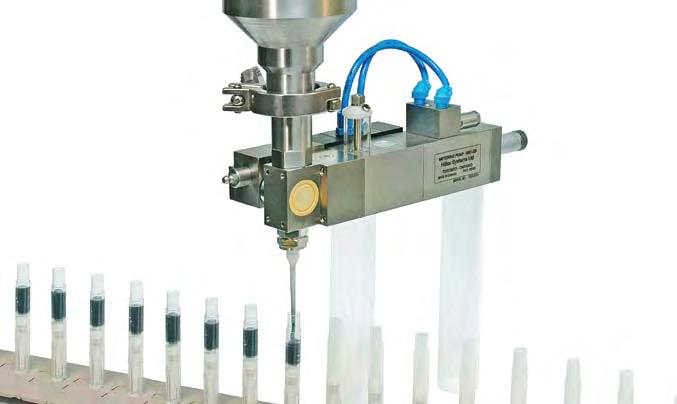 050 to 20 ml per shot. B SERIES Precision Rotary Valve Dispensing Pumps Features A number of different pump construction materials are available to insure product compatability.